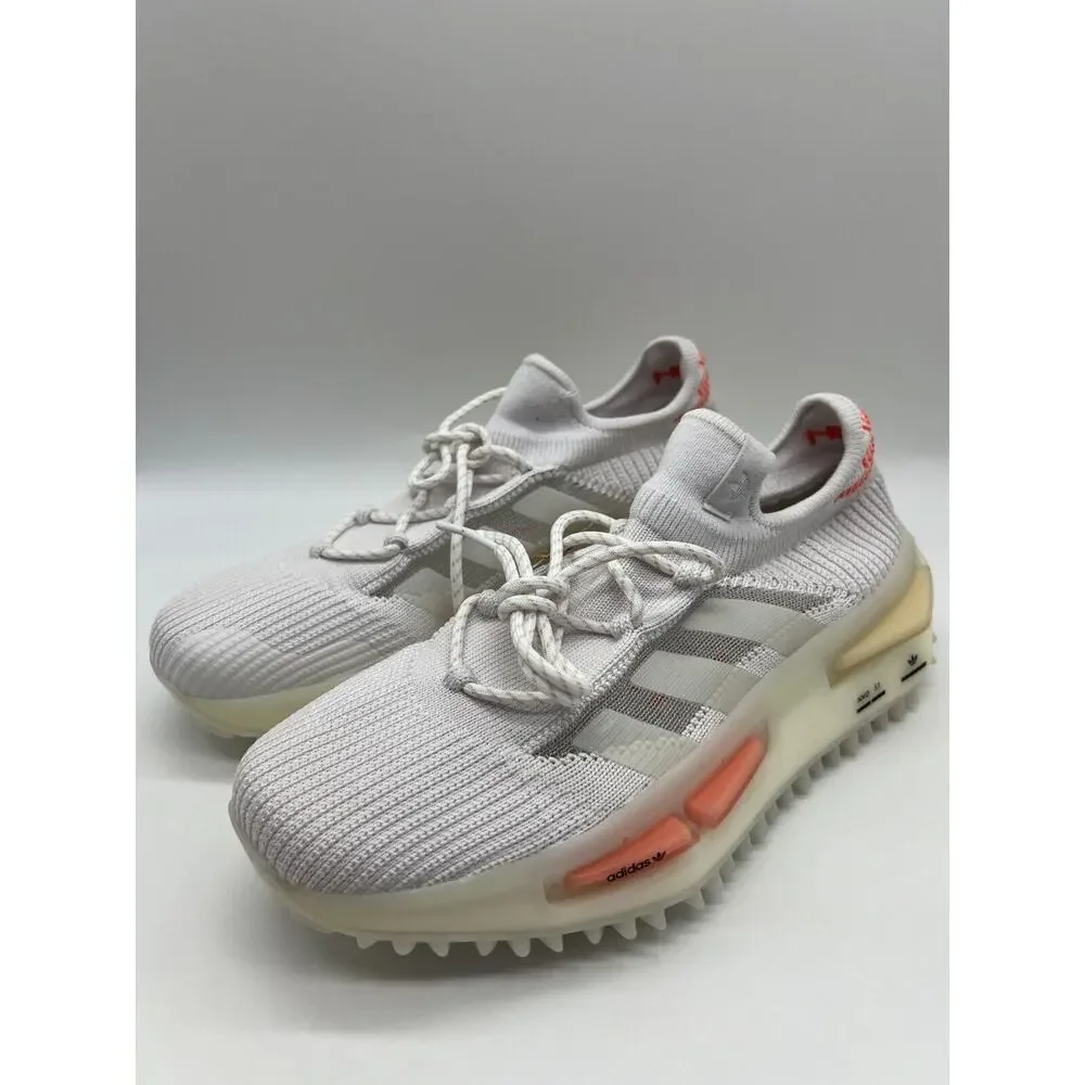 Adidas Women's NMD S1 Low Shoes Coral White HQ4465 Size 8 NWT,